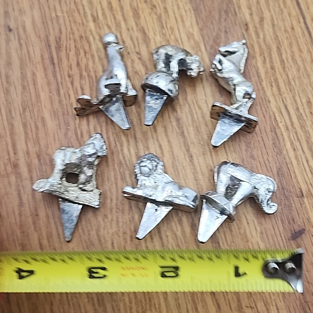 Vintage Reed & Barton Silver Plate Circus Animal Birthday Cake Candle Holders